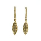 Yellow Gold "Leaf 2" Earrings