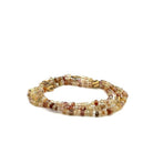 Yellow Gold and Mixed Zircon 'Flora' Necklace