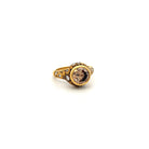 Cognac Diamond 'Circle' Ring