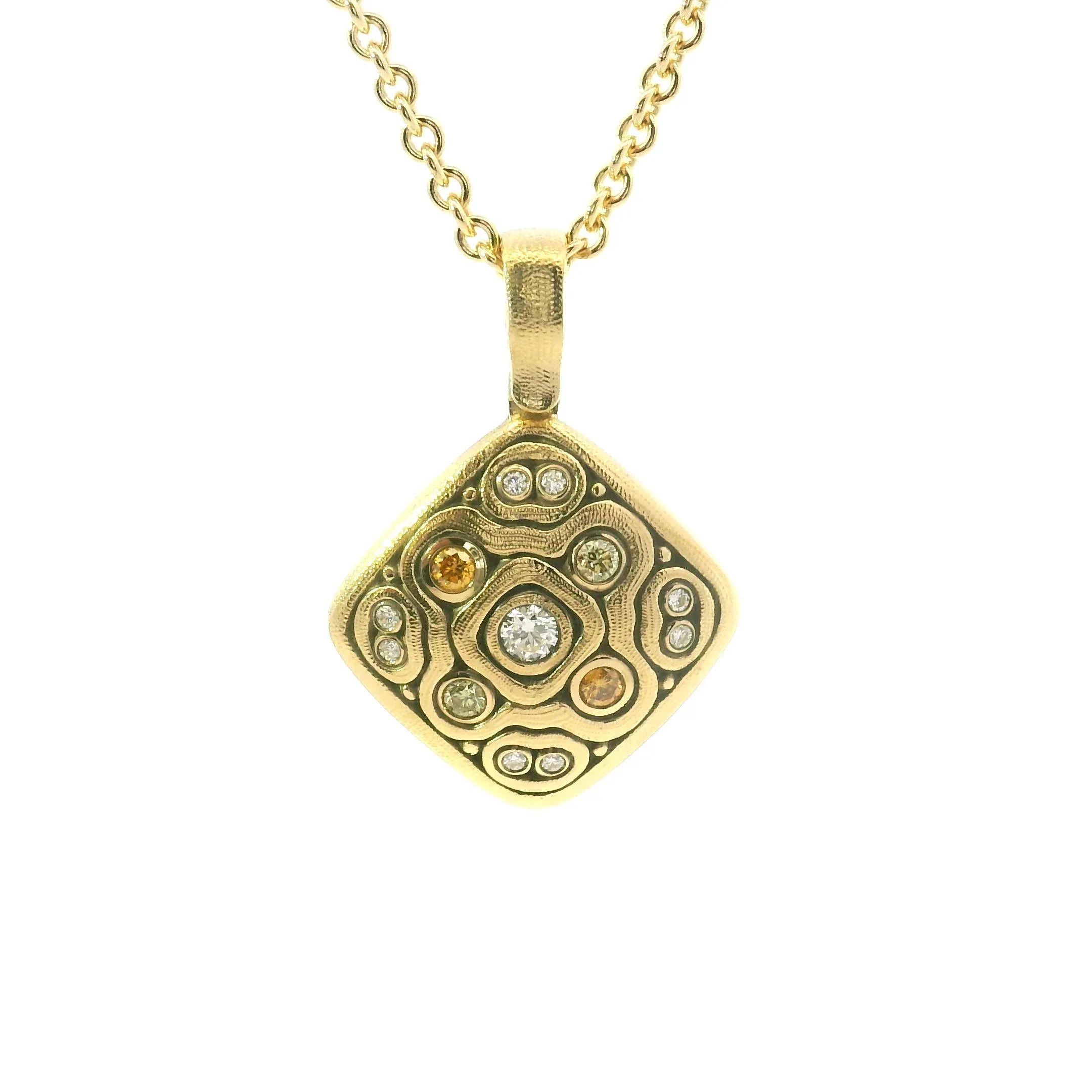 Yellow Gold "Cushion" Pendant