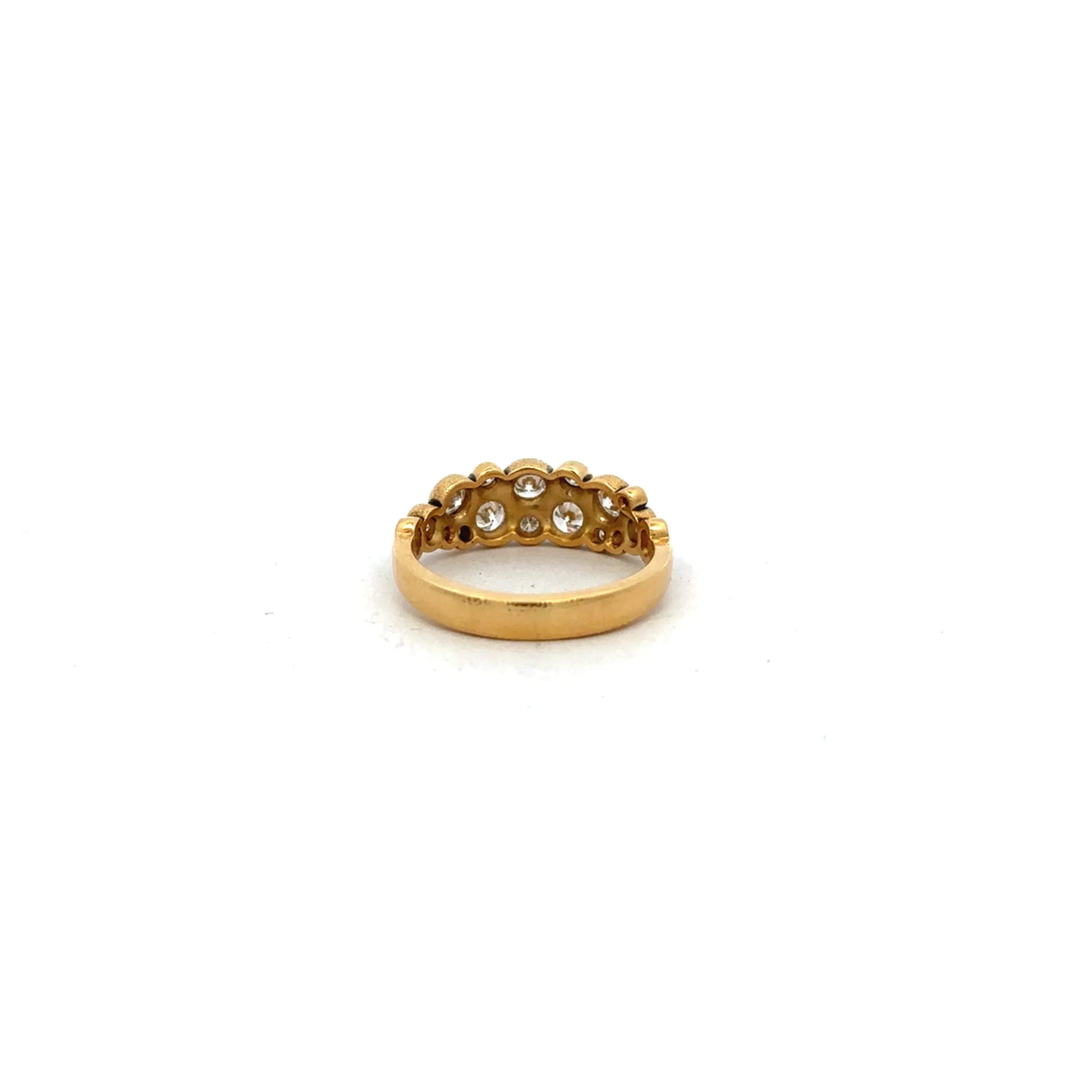 Gold and Diamond Dome Band