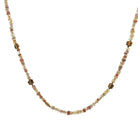 Yellow Gold and Mixed Zircon 'Flora' Necklace