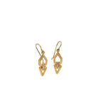 18 karat Yellow Gold and Diamond Double Drop Earring
