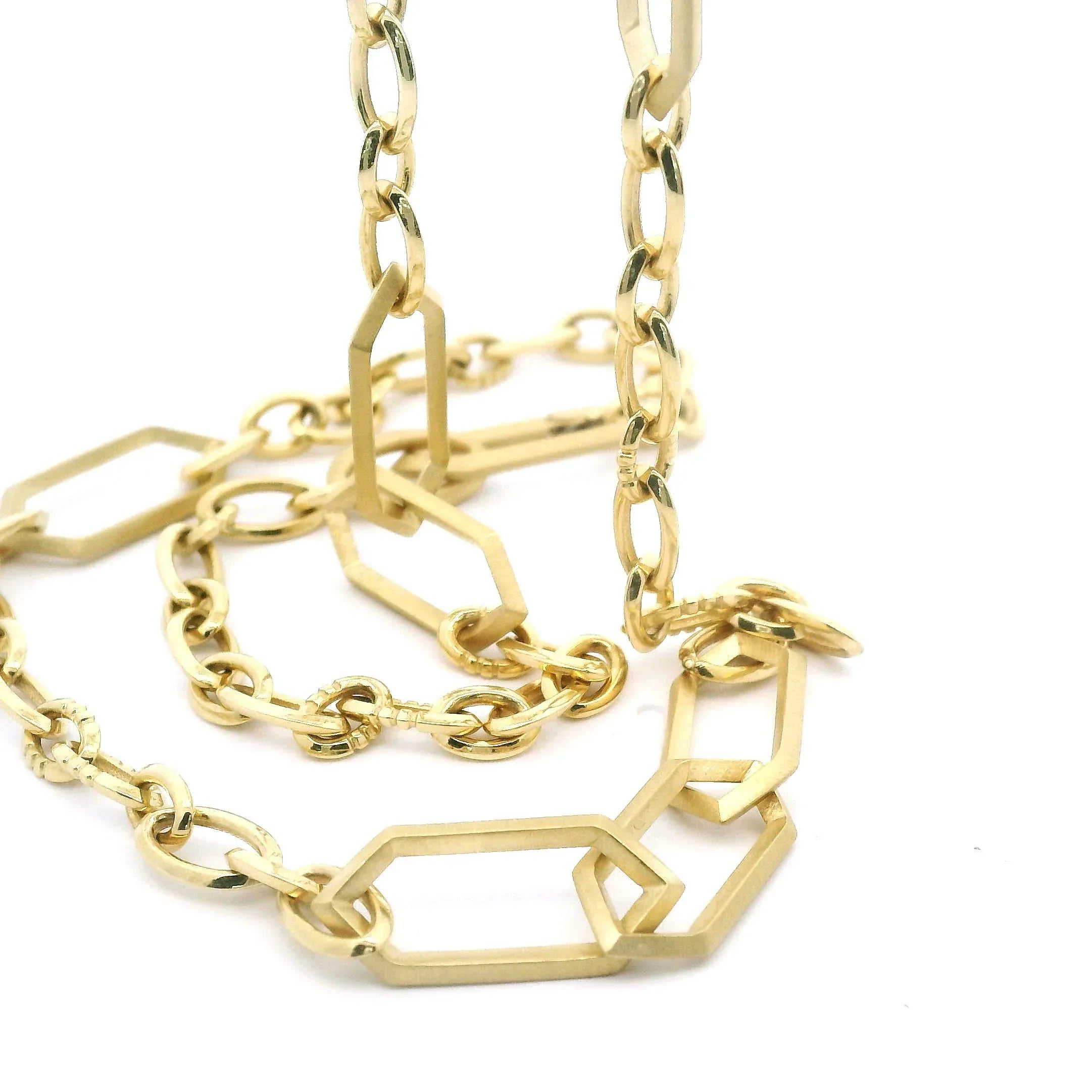18 karat Yellow Gold Chain Link Necklace
