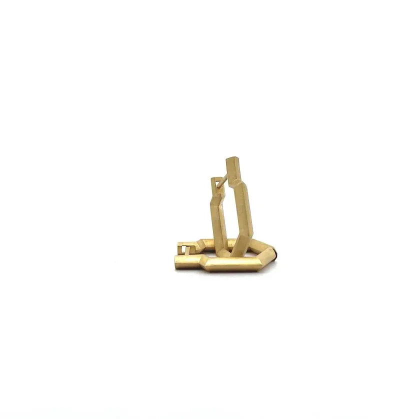 18 karat Yellow Gold Small Point Hoops