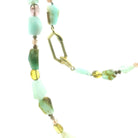 Opal and Multi Gemstone and 18 Karat Gold Necklace