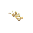 18 karat Yellow Gold and Diamond Triple Drop Earrings