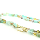 Opal and Multi Gemstone and 18 Karat Gold Necklace