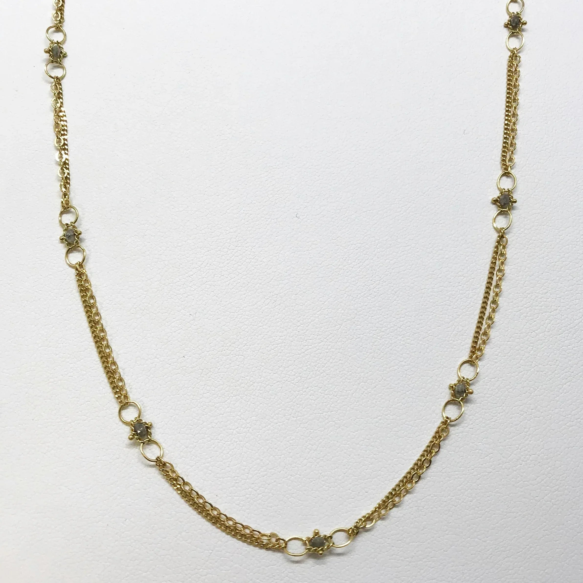 Grey Diamond Whisper Chain