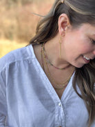 18k Knotted Pear Shape Earrings