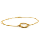 Yellow Gold Circle Bracelet
