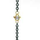 Oxidized Sterling Silvewr and Tanzanite Necklace