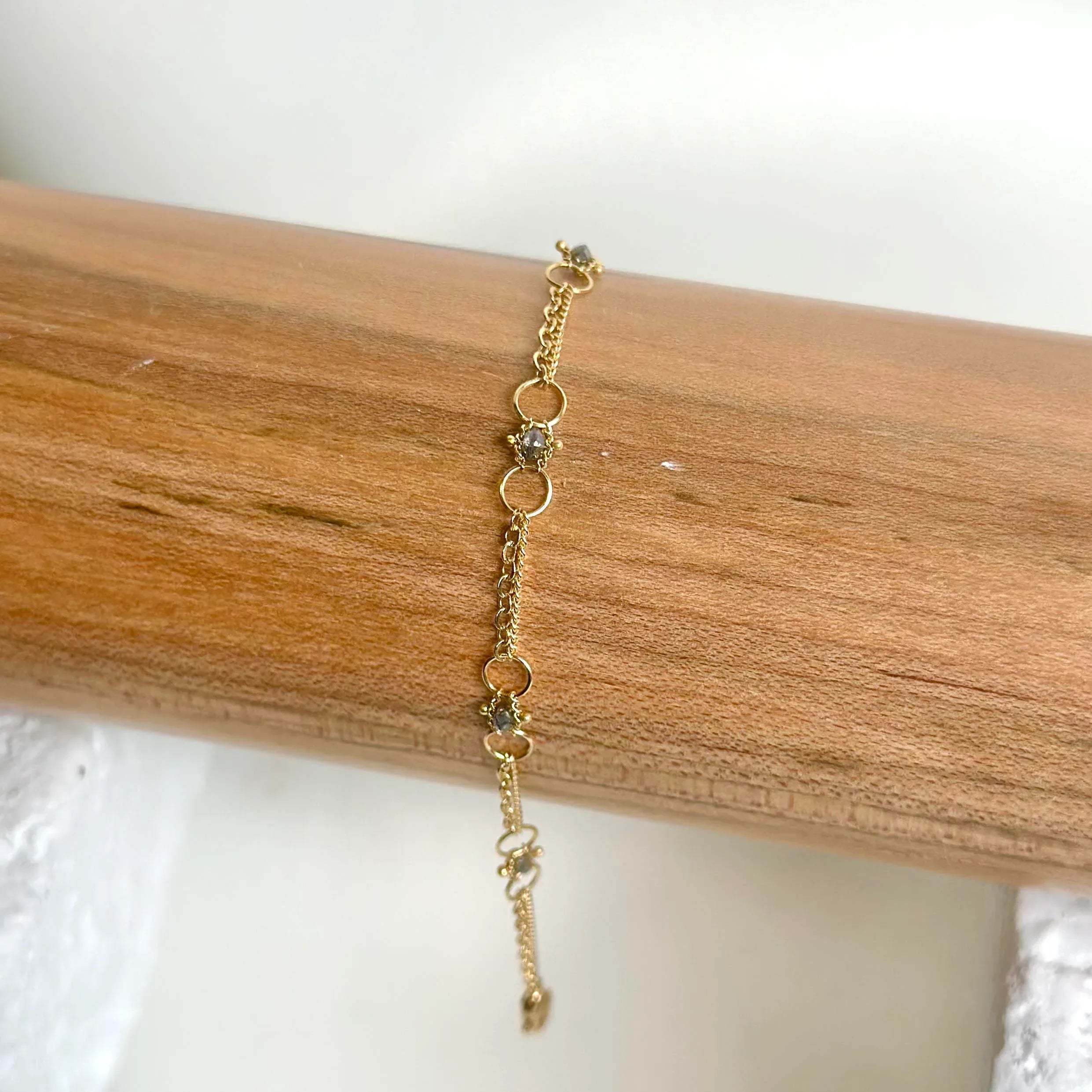 Grey Diamond Whisper Bracelet