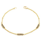 Champagne Diamond Station Bracelet