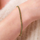 Blue Diamond Textile Bracelet