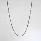 Triple Champagne Diamond Station Necklace