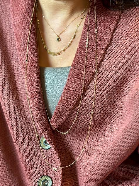 Black Diamond Single Station 36" Necklace