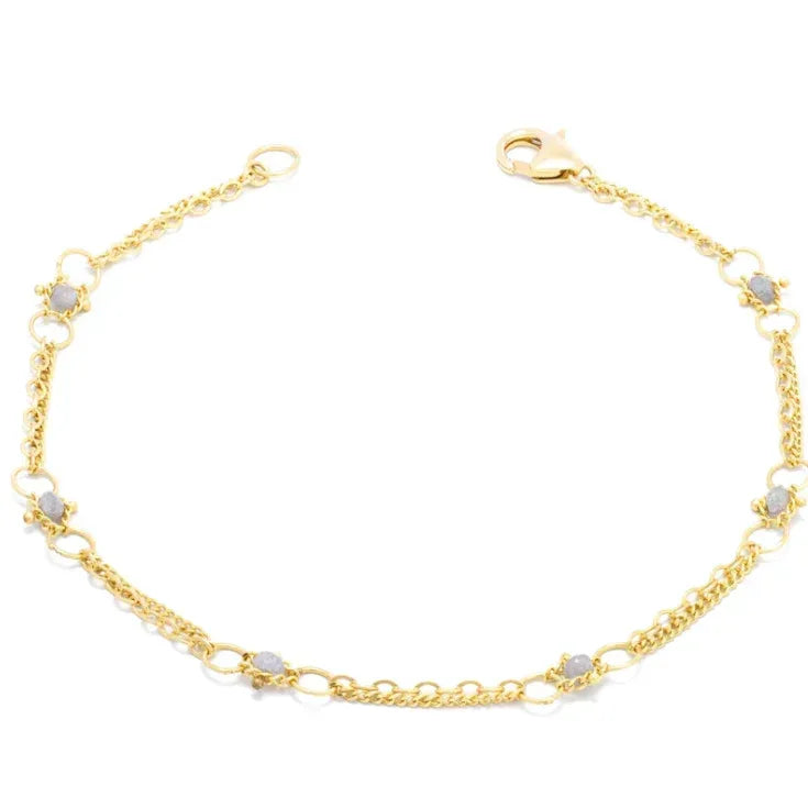 Silver Diamond Whisper Bracelet