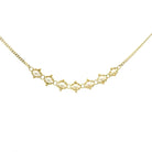 Yellow Gold and Pearl Textile Necklace.