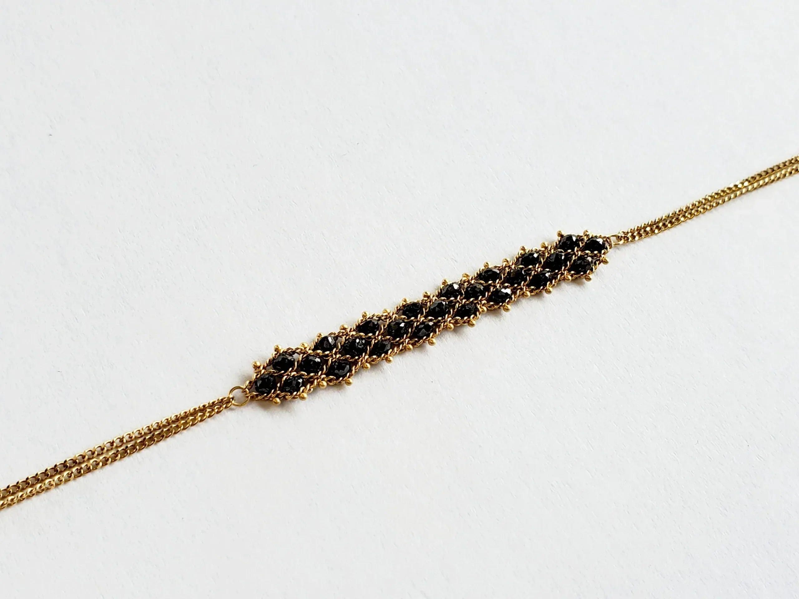 Black Diamond 3 Row Center Station Bracelet