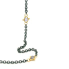 Oxidized Sterling Silvewr and Tanzanite Necklace