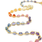 18 Karat Yellow Gold Multi Gemstone Necklace