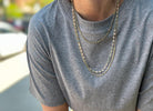 18 karat Yellow Gold and Gray Diamond Textile Necklace