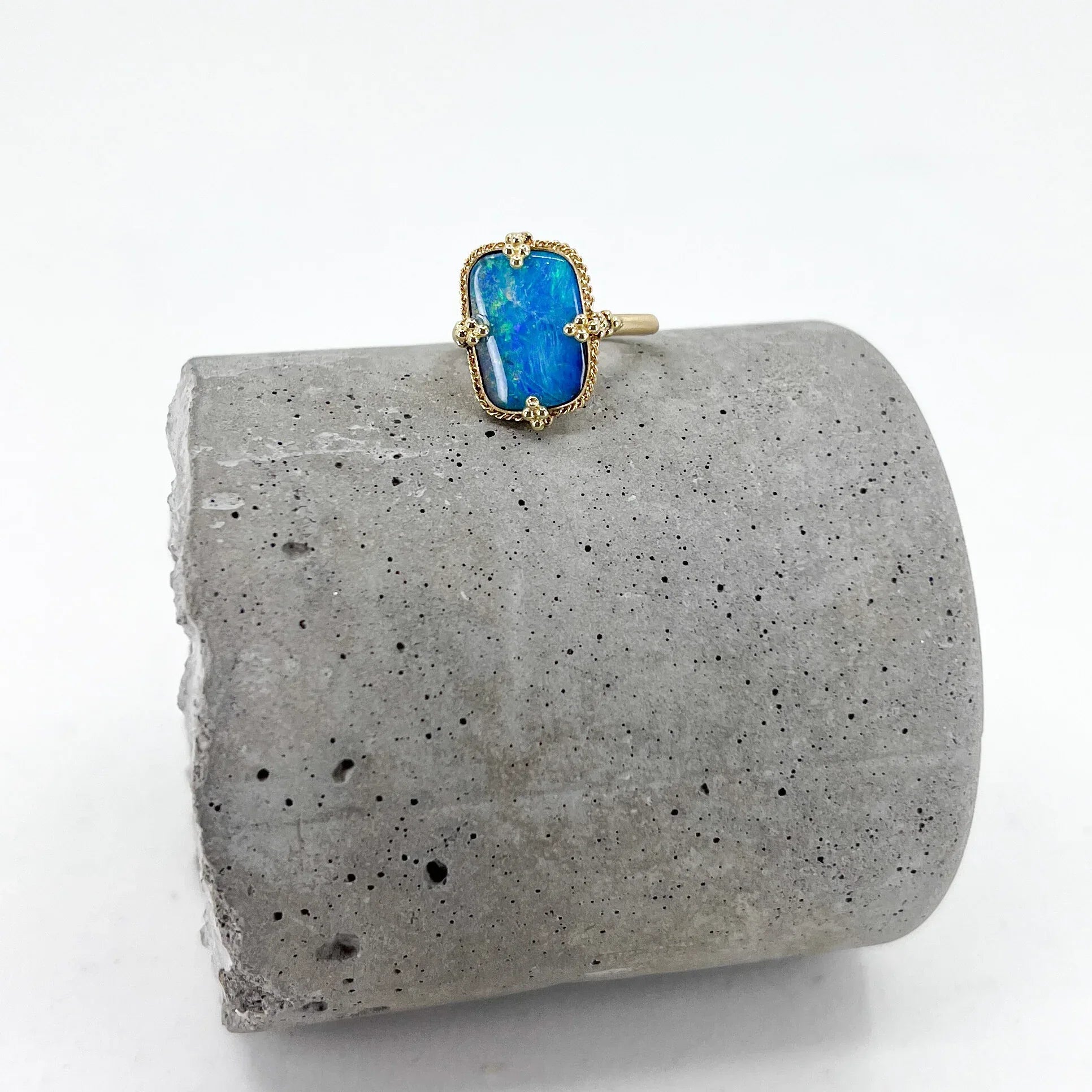 6.33CT Boulder Opal RIng