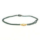Oxidized silver pearl bracelet