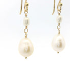 Double Oval Pearl Earrings