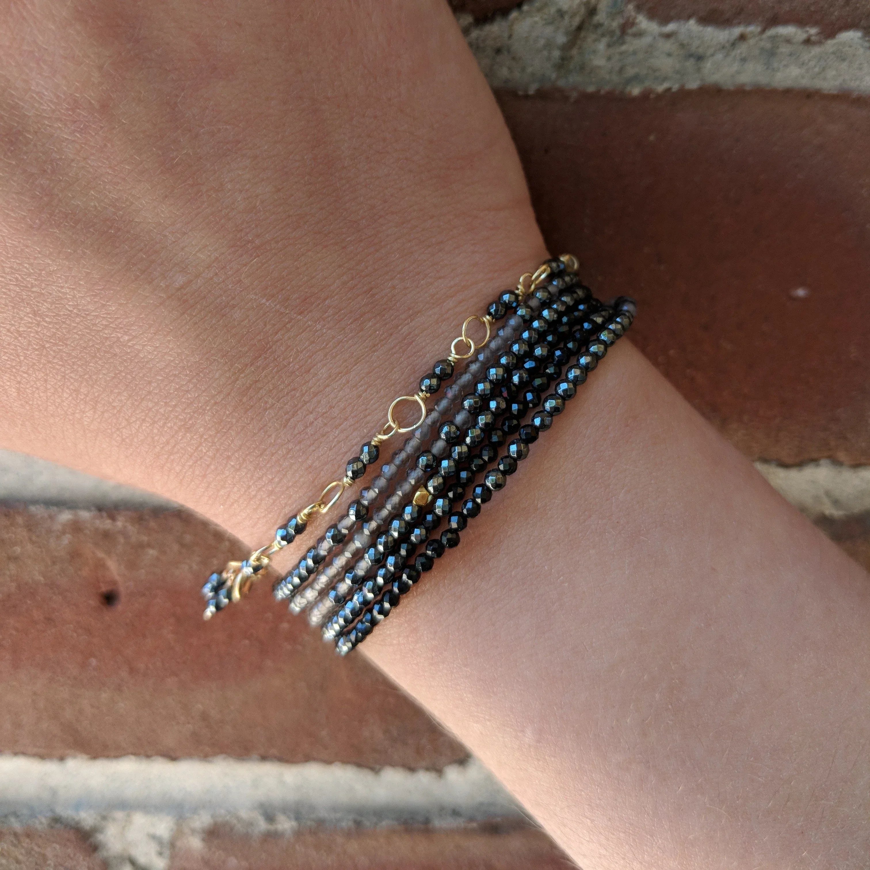 Ombre "Black" Gemstone Wrap