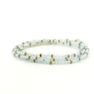 18 karat Yellow Gold and Milky Aquamarine Confetti Wrap