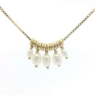 Five Little Rice Pearl Luna Necklace