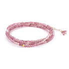 Pink Tourmaline Wrap Bracelet.