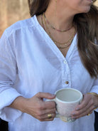 Yellow Gold Disk Necklace