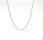 Yellow Gold and Blue Sapphire Necklace