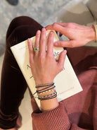 Yellow Gold and Spinel Tied Bracelet