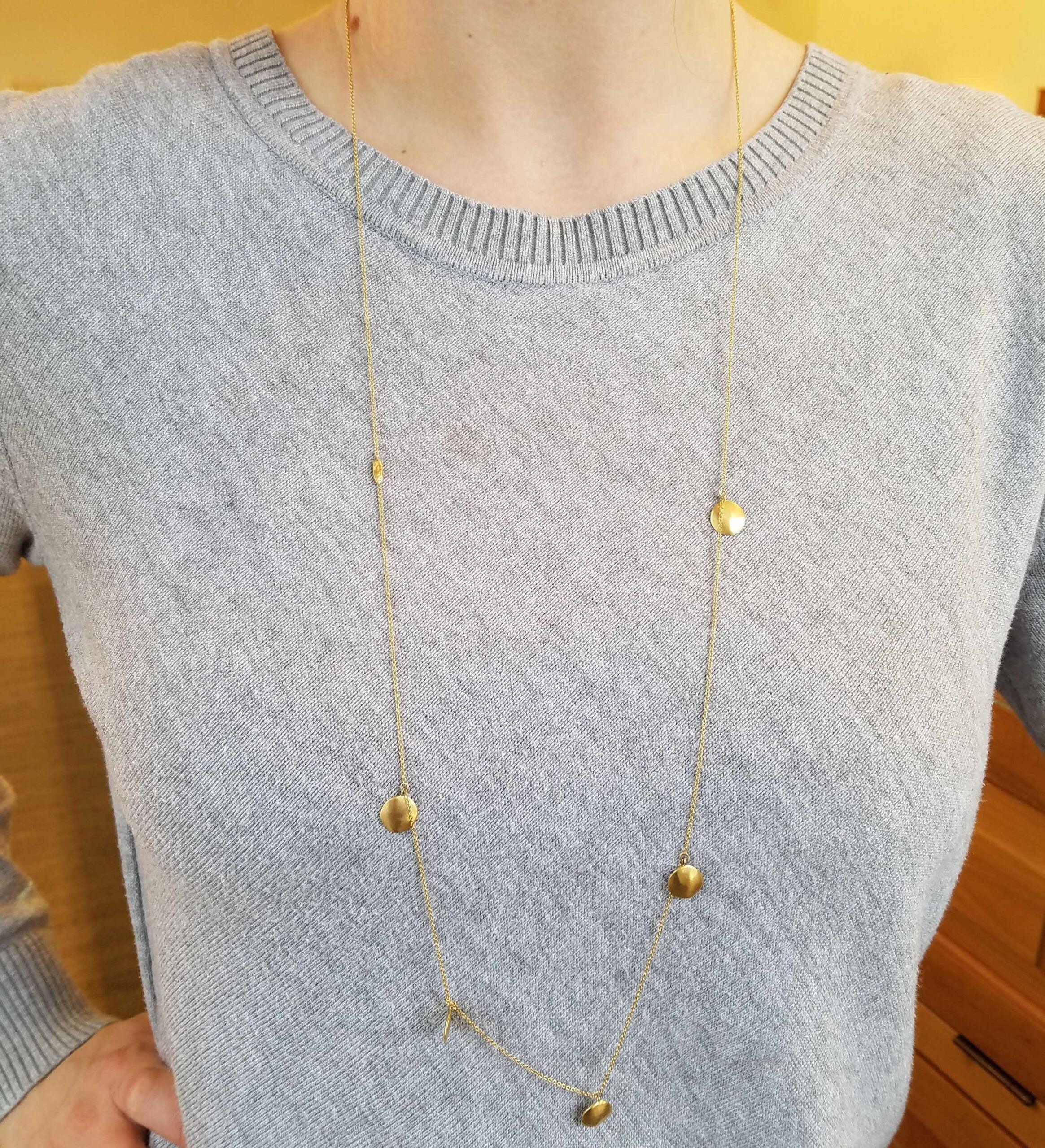 Anne Sportun 5-Disc Long Layering Necklace