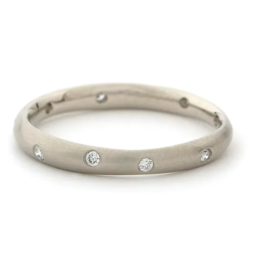 Diamond Wonky Band - 18K Yellow Gold