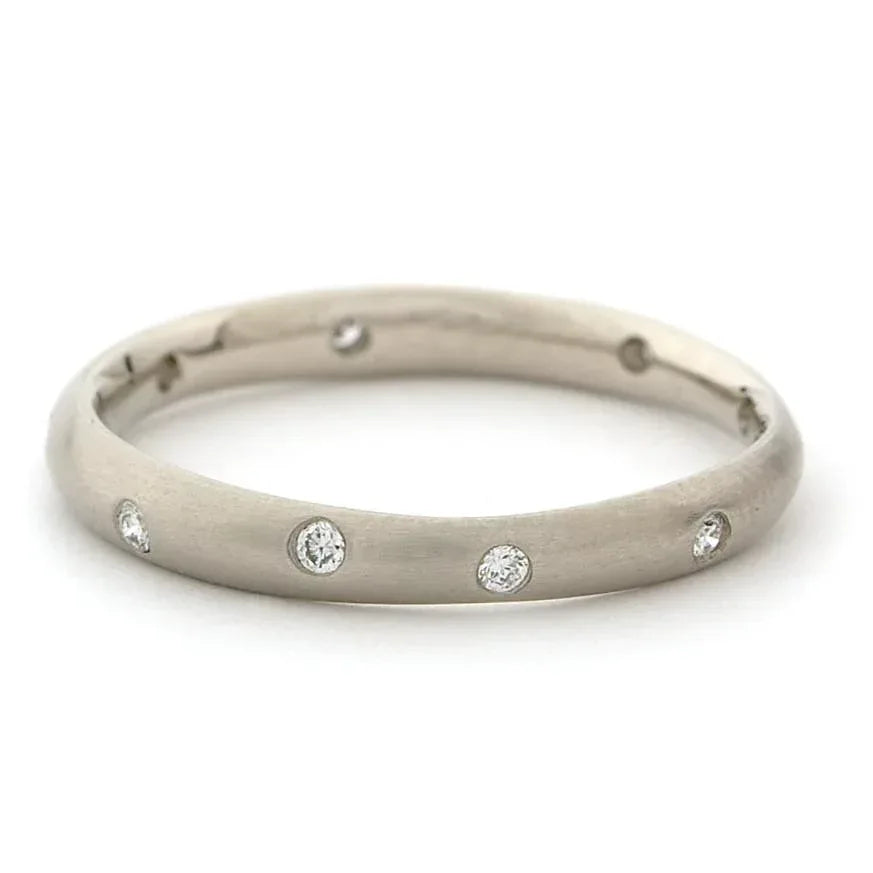 Diamond Wonky Band - 18K Yellow Gold