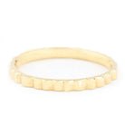 Slim Polished Textured Band18K Yellow Gold
