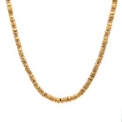 18 karat Yellow Gold Organic Large Beaded Necklace