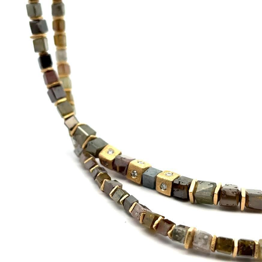 18 karat Yellow Gold and Diamond Necklace