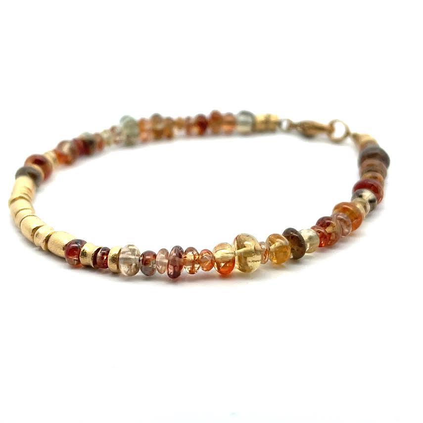 18 karat Yellow Gold and Ombre Zircon Bracelet