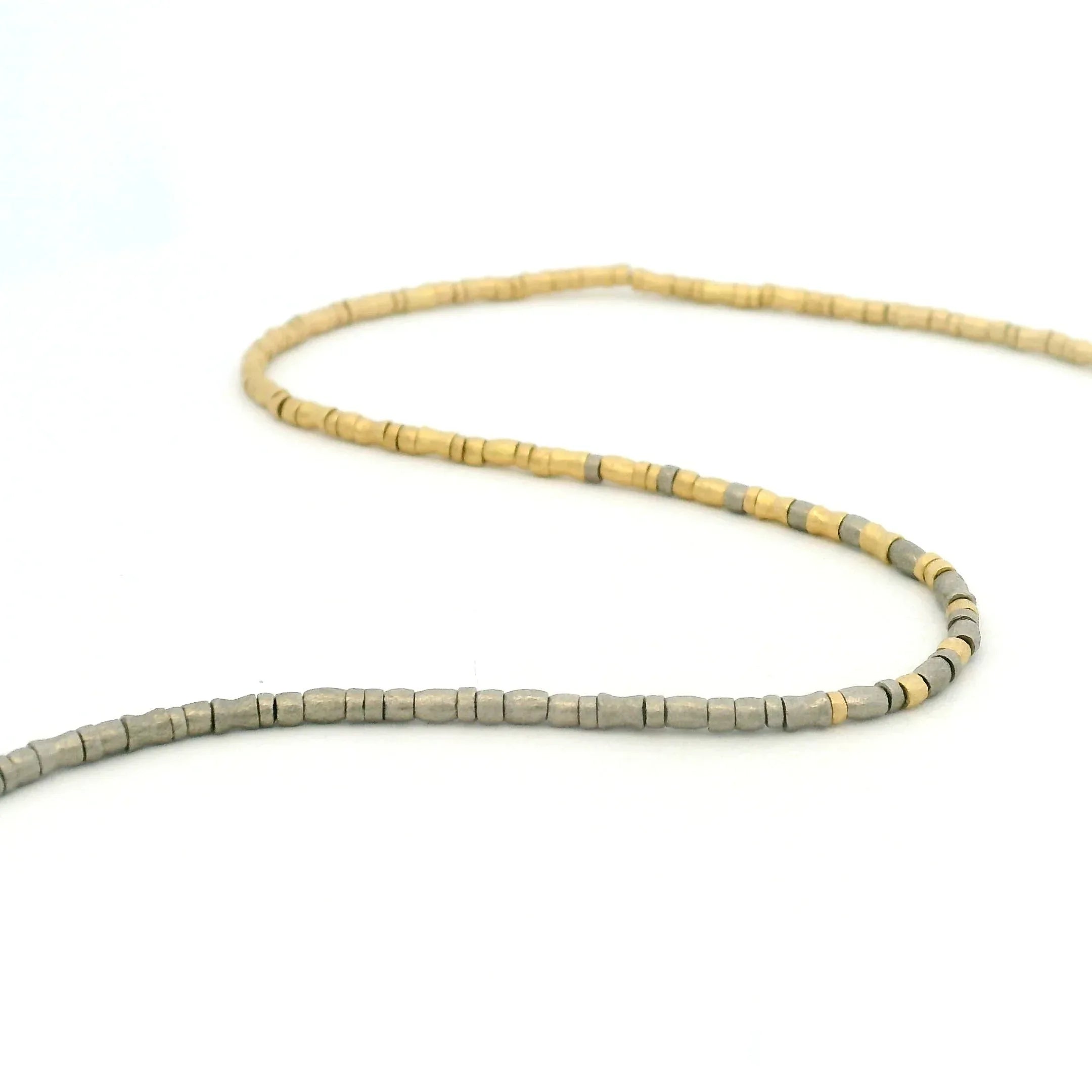 Yellow Gold and White Gold Roundelle Necklace