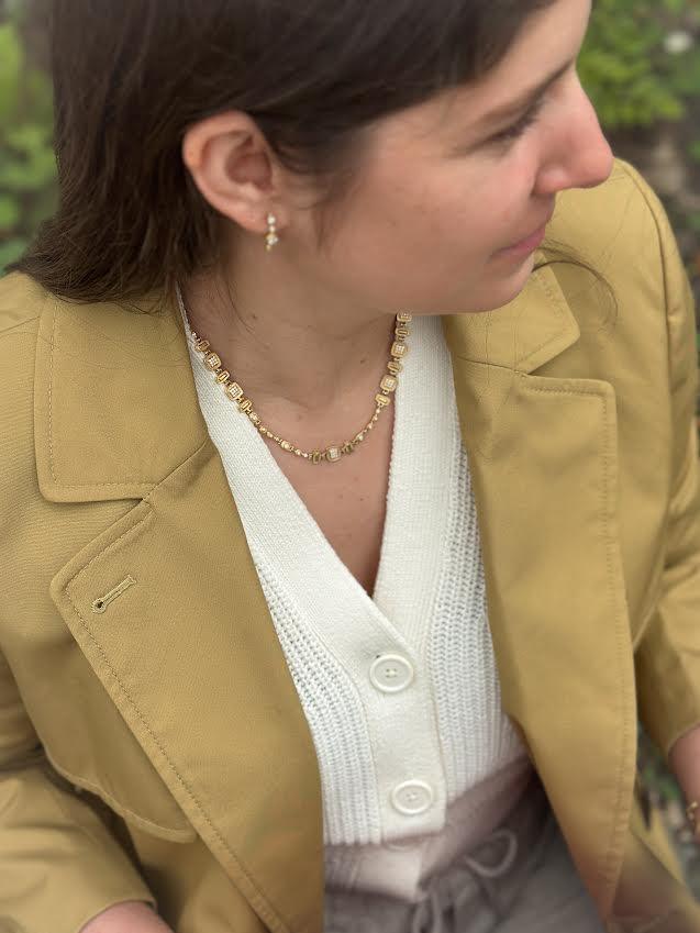 Venice Yellow Gold and Diamond Necklace