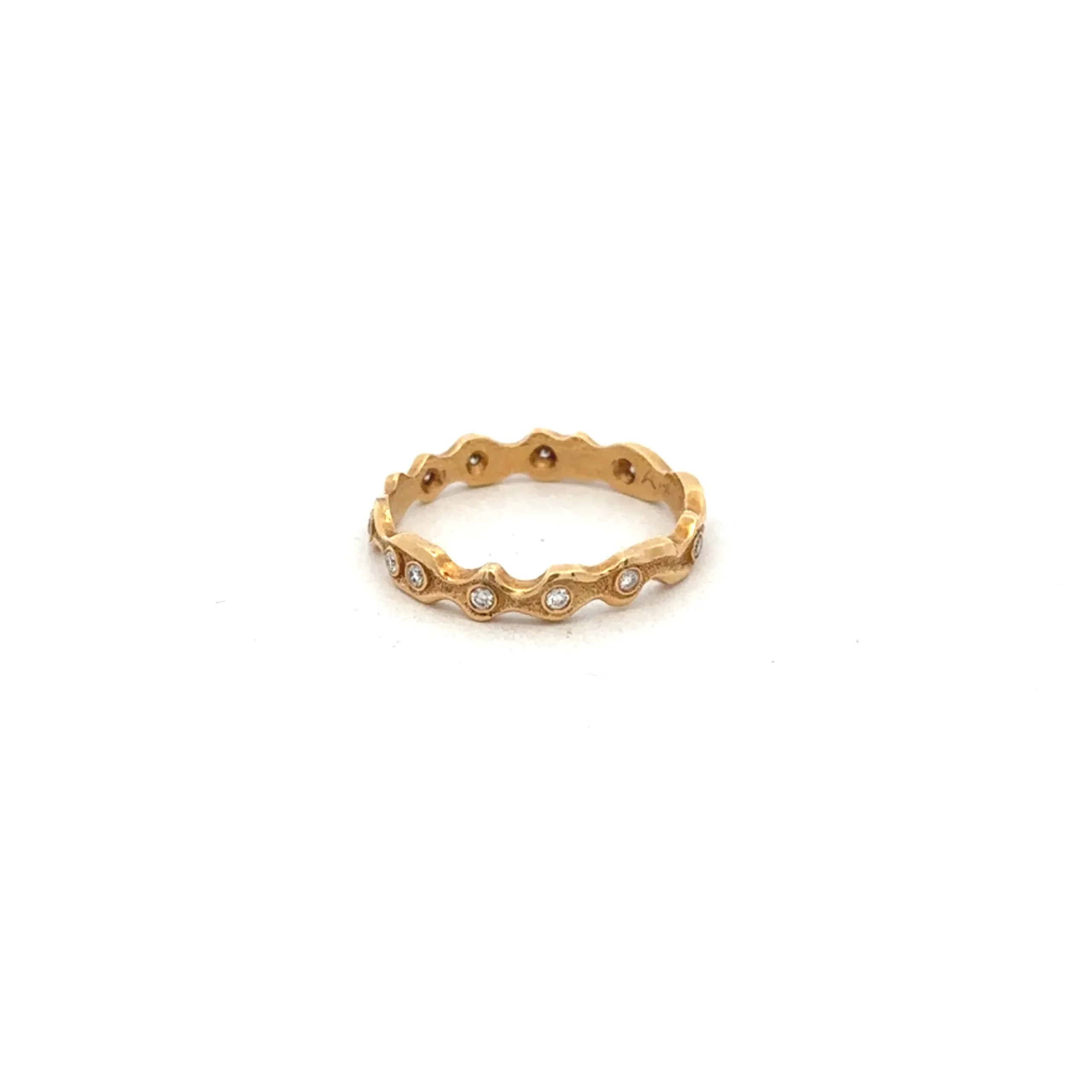 Organic Yellow Gold, Diamond Band