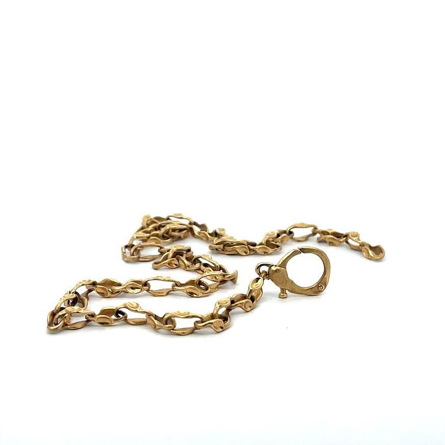 Handcrafted Gold Large Link 20" Chain