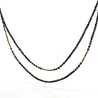 18 karat Yellow Gold and Black Diamond Beaded Necklace