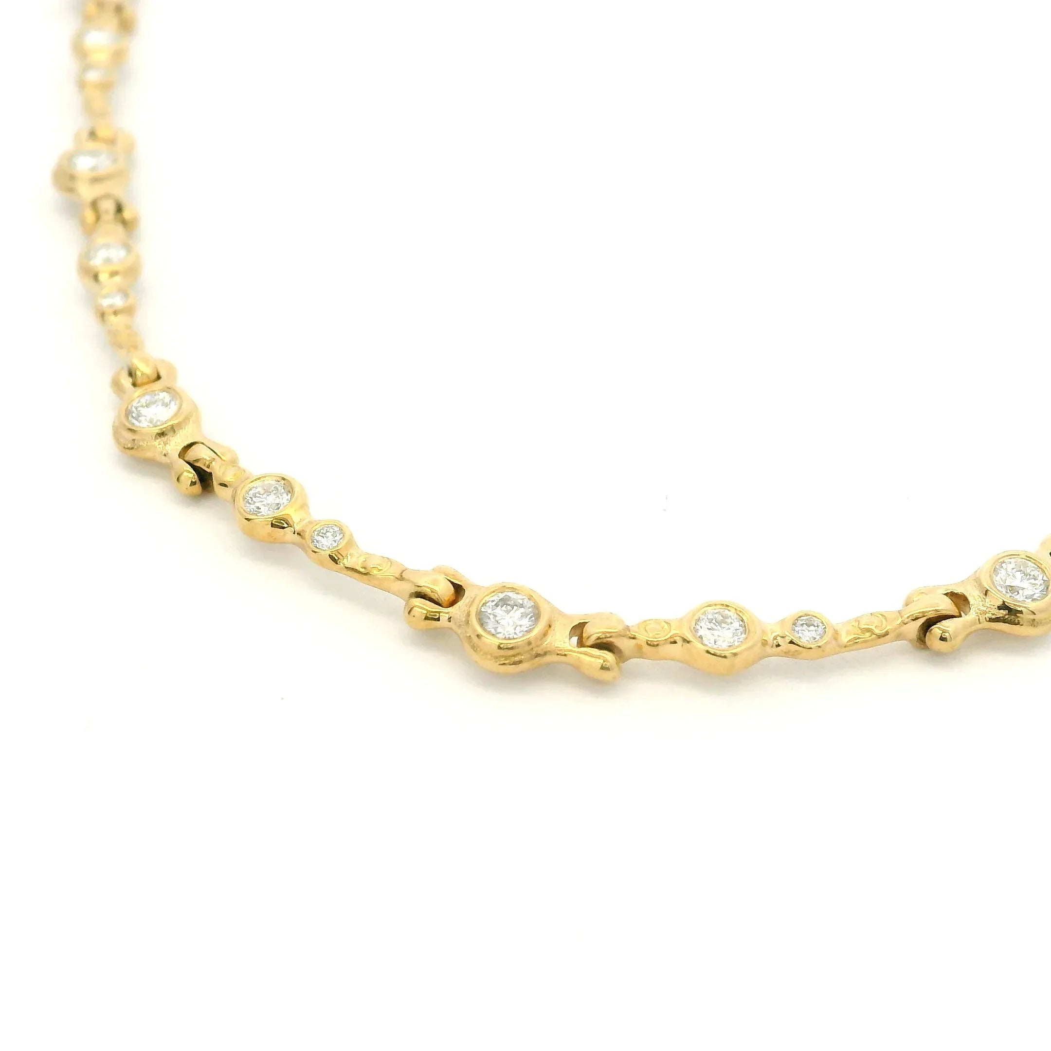 Yellow Gold and Diamond Choker Necklace